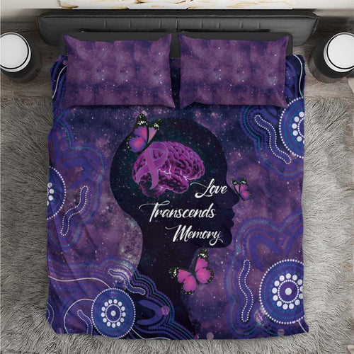 Alzheimer's and Brain Awareness Month Australia Bedding Set Love Transcends Memory