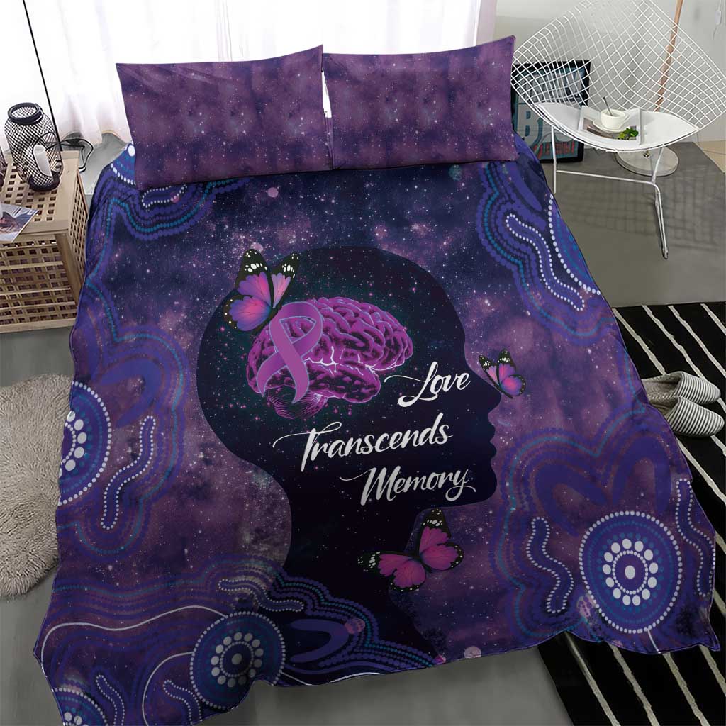 Alzheimer's and Brain Awareness Month Australia Bedding Set Love Transcends Memory
