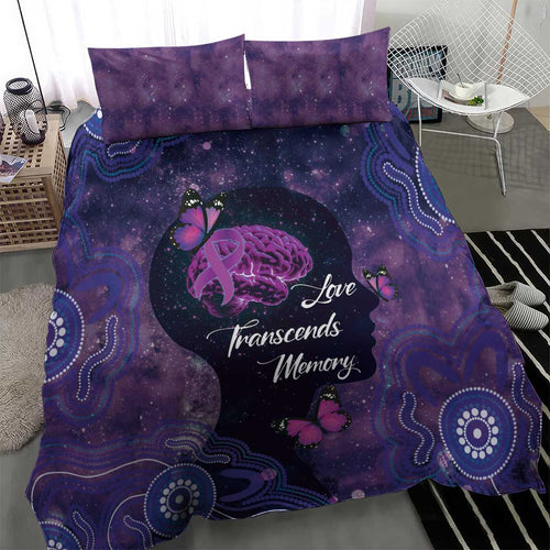 Alzheimer's and Brain Awareness Month Australia Bedding Set Love Transcends Memory