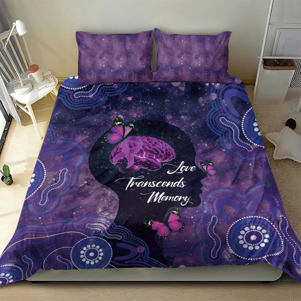 Alzheimer's and Brain Awareness Month Australia Bedding Set Love Transcends Memory