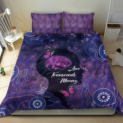 Alzheimer's and Brain Awareness Month Australia Bedding Set Love Transcends Memory