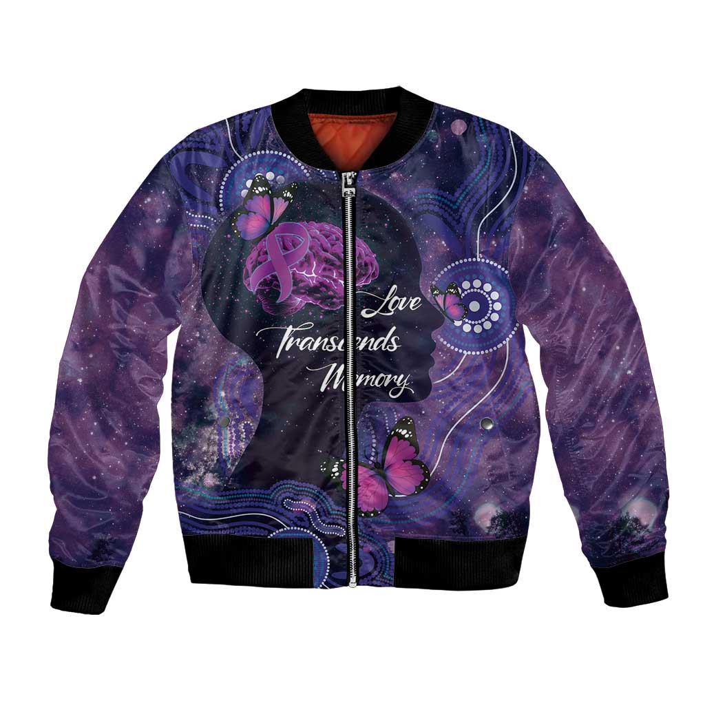 Alzheimer's and Brain Awareness Month Australia Bomber Jacket Love Transcends Memory