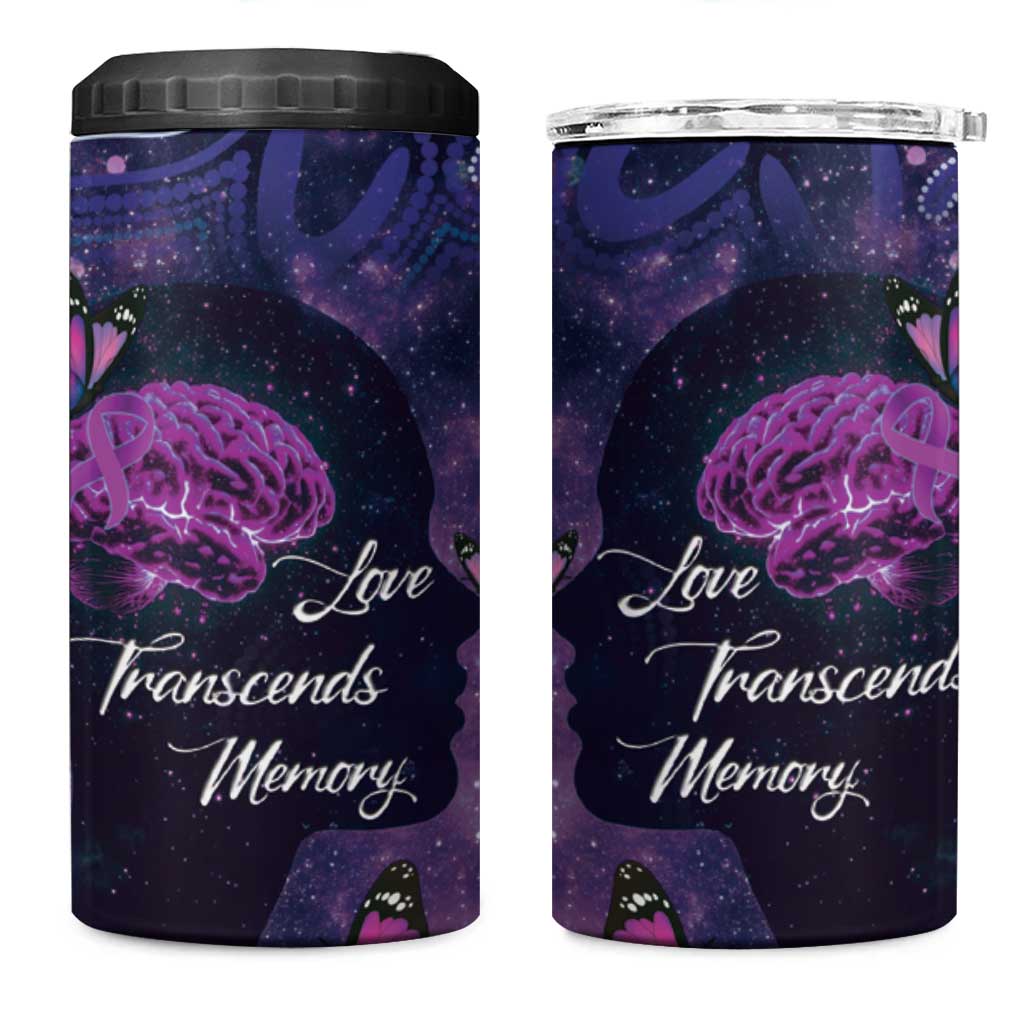 Alzheimer's and Brain Awareness Month Australia 4 in 1 Can Cooler Tumbler Love Transcends Memory