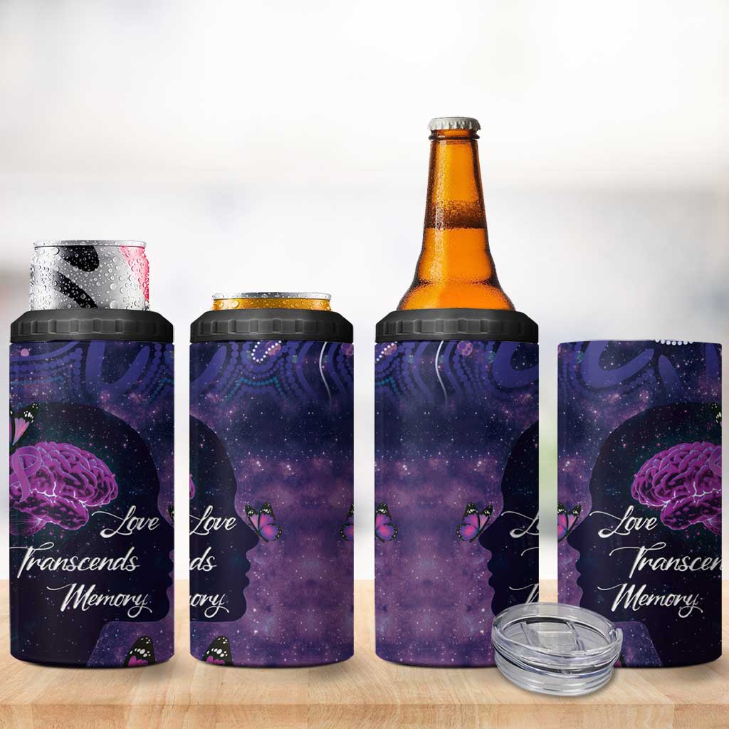 Alzheimer's and Brain Awareness Month Australia 4 in 1 Can Cooler Tumbler Love Transcends Memory