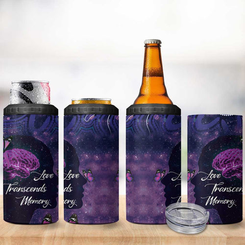 Alzheimer's and Brain Awareness Month Australia 4 in 1 Can Cooler Tumbler Love Transcends Memory