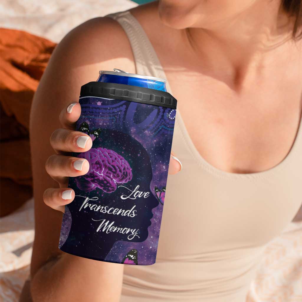 Alzheimer's and Brain Awareness Month Australia 4 in 1 Can Cooler Tumbler Love Transcends Memory