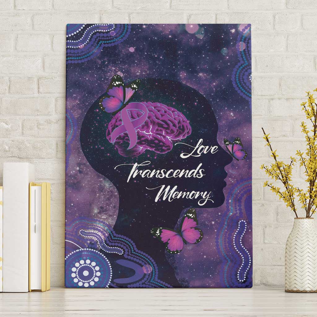 Alzheimer's and Brain Awareness Month Australia Canvas Wall Art Love Transcends Memory