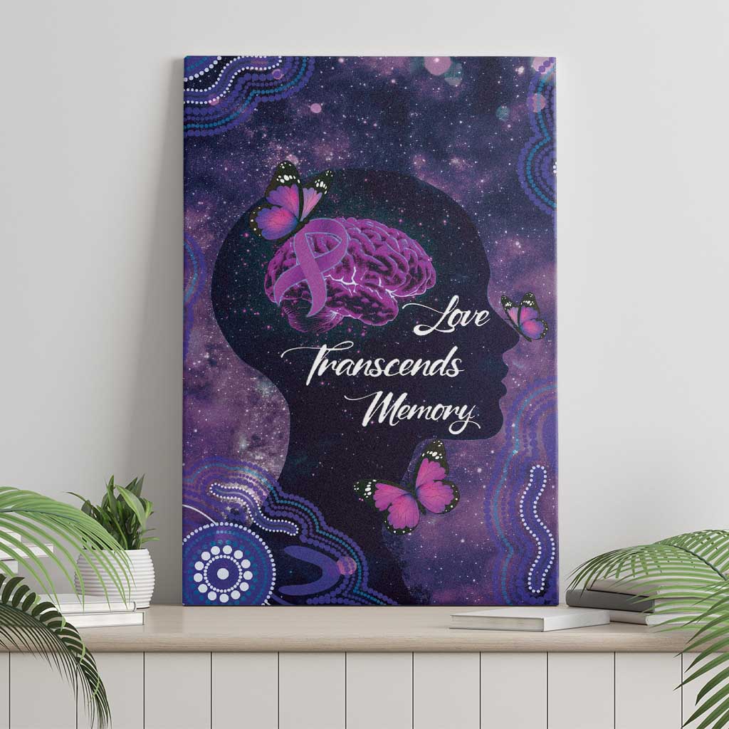 Alzheimer's and Brain Awareness Month Australia Canvas Wall Art Love Transcends Memory