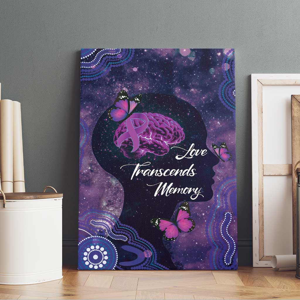 Alzheimer's and Brain Awareness Month Australia Canvas Wall Art Love Transcends Memory