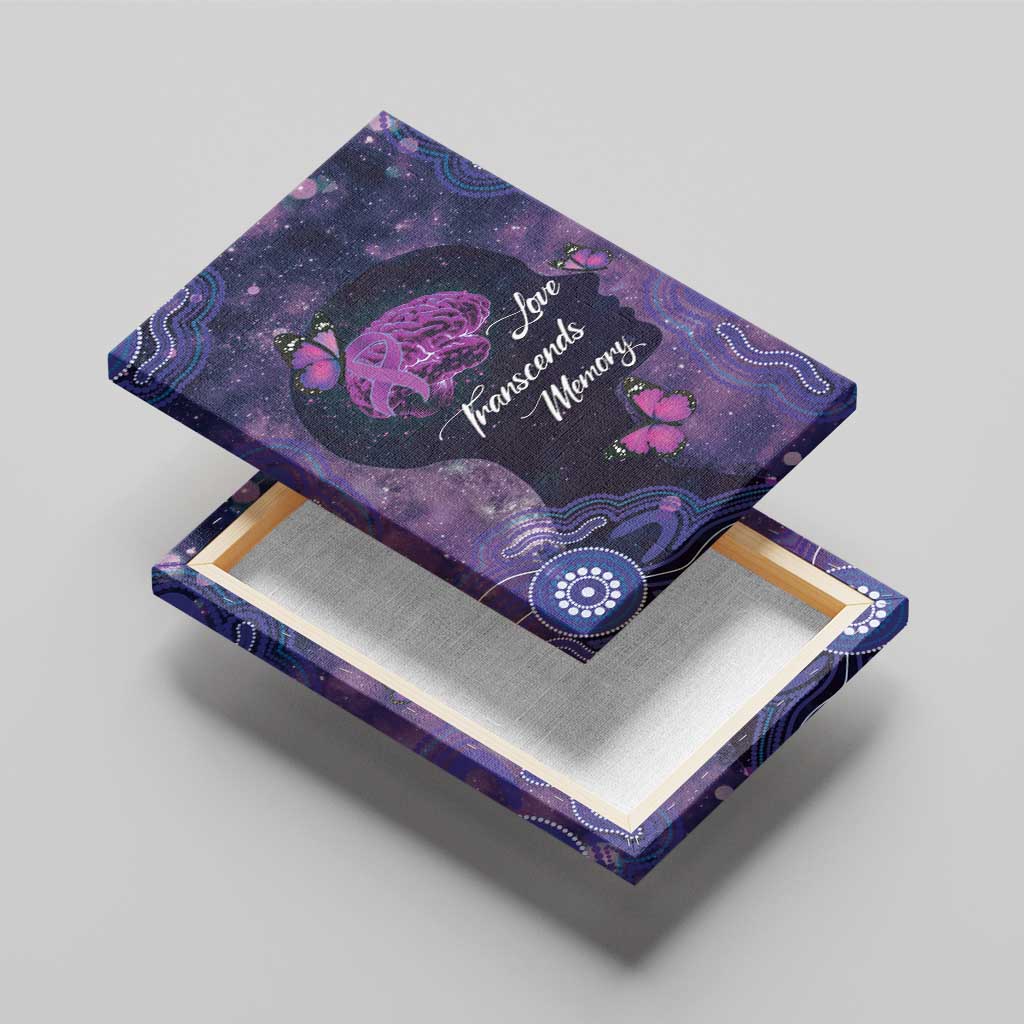 Alzheimer's and Brain Awareness Month Australia Canvas Wall Art Love Transcends Memory