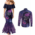 Alzheimer's and Brain Awareness Month Australia Couples Matching Mermaid Dress and Long Sleeve Button Shirt Love Transcends Memory