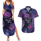 Alzheimer's and Brain Awareness Month Australia Couples Matching Summer Maxi Dress and Hawaiian Shirt Love Transcends Memory