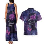 Alzheimer's and Brain Awareness Month Australia Couples Matching Tank Maxi Dress and Hawaiian Shirt Love Transcends Memory