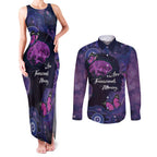 Alzheimer's and Brain Awareness Month Australia Couples Matching Tank Maxi Dress and Long Sleeve Button Shirt Love Transcends Memory