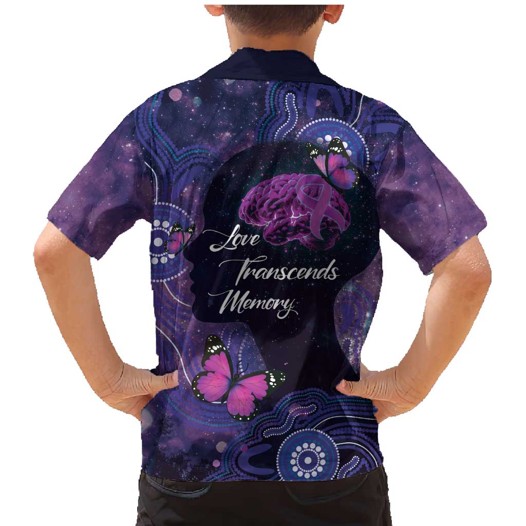 Alzheimer's and Brain Awareness Month Australia Family Matching Mermaid Dress and Hawaiian Shirt Love Transcends Memory