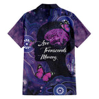 Alzheimer's and Brain Awareness Month Australia Family Matching Off Shoulder Maxi Dress and Hawaiian Shirt Love Transcends Memory