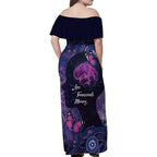 Alzheimer's and Brain Awareness Month Australia Family Matching Off Shoulder Maxi Dress and Hawaiian Shirt Love Transcends Memory