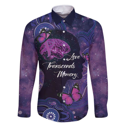 Alzheimer's and Brain Awareness Month Australia Family Matching Off Shoulder Short Dress and Hawaiian Shirt Love Transcends Memory