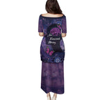 Alzheimer's and Brain Awareness Month Australia Family Matching Puletasi and Hawaiian Shirt Love Transcends Memory