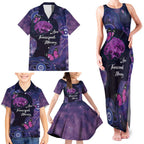 Alzheimer's and Brain Awareness Month Australia Family Matching Tank Maxi Dress and Hawaiian Shirt Love Transcends Memory