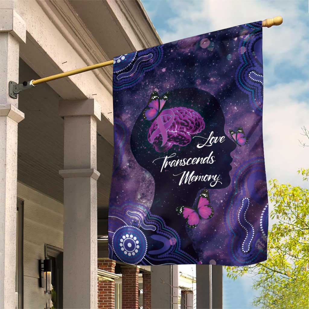 Alzheimer's and Brain Awareness Month Australia Garden Flag Love Transcends Memory