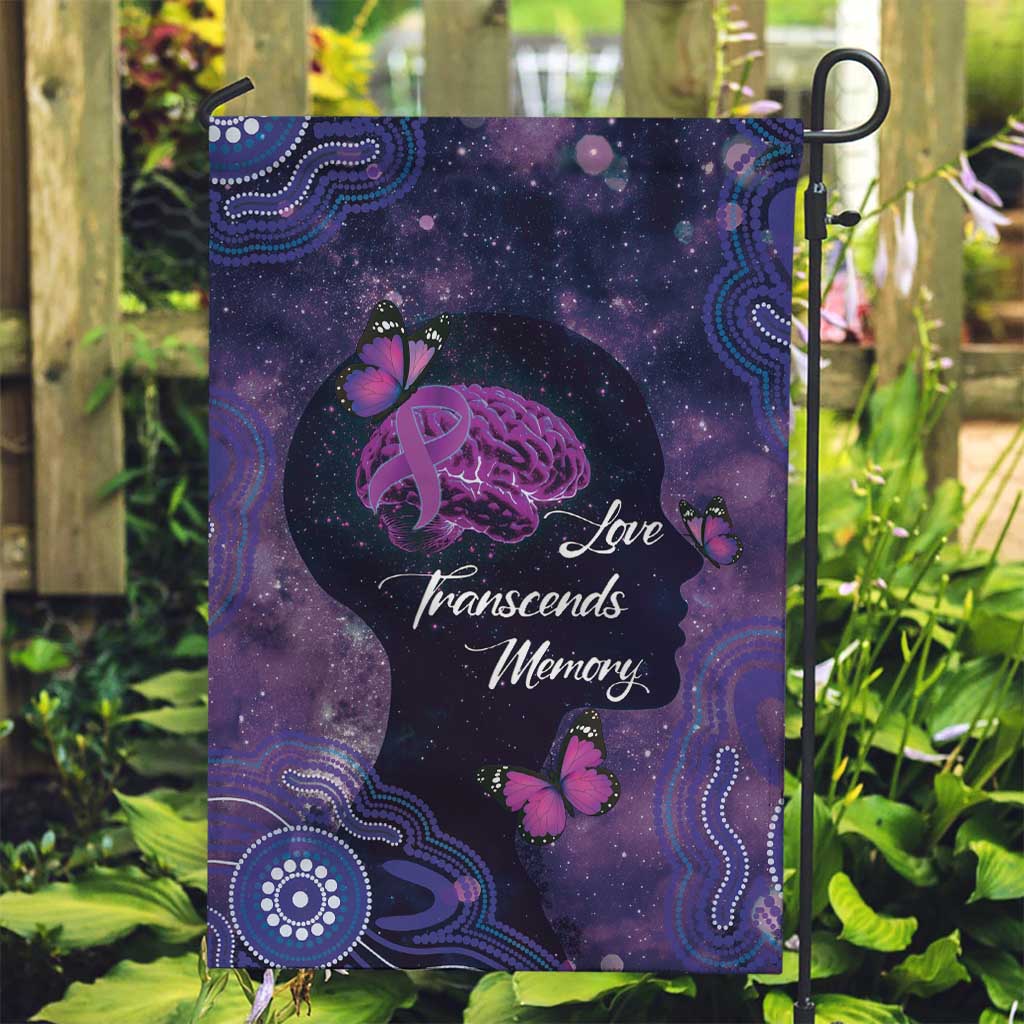 Alzheimer's and Brain Awareness Month Australia Garden Flag Love Transcends Memory