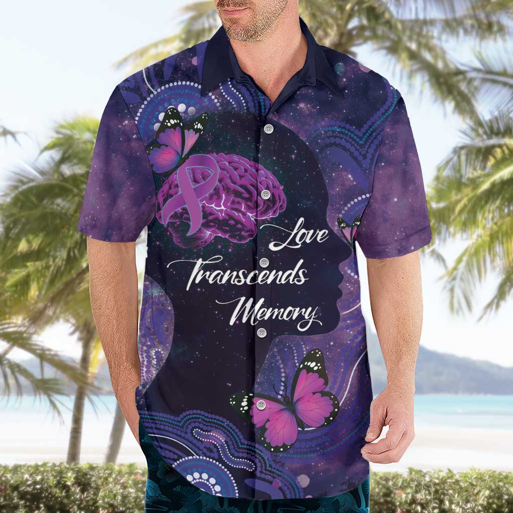 Alzheimer's and Brain Awareness Month Australia Hawaiian Shirt Love Transcends Memory