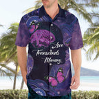 Alzheimer's and Brain Awareness Month Australia Hawaiian Shirt Love Transcends Memory