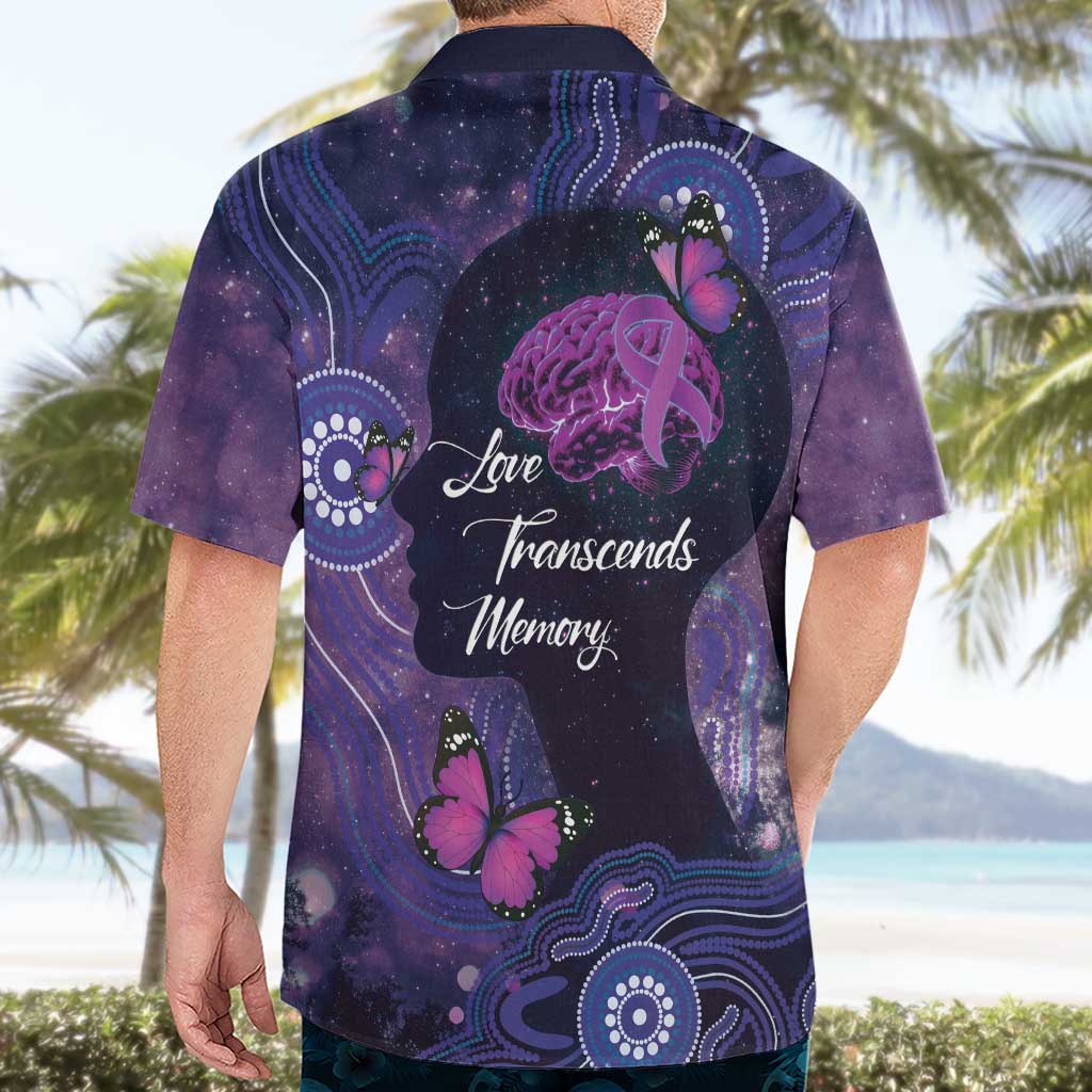 Alzheimer's and Brain Awareness Month Australia Hawaiian Shirt Love Transcends Memory