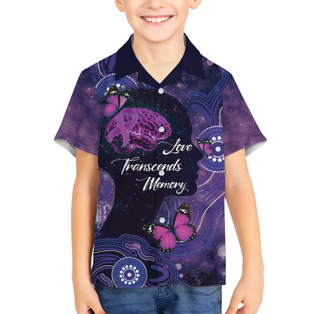 Alzheimer's and Brain Awareness Month Australia Hawaiian Shirt Love Transcends Memory