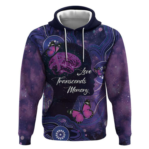 Alzheimer's and Brain Awareness Month Australia Hoodie Love Transcends Memory