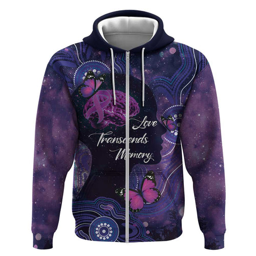 Alzheimer's and Brain Awareness Month Australia Hoodie Love Transcends Memory