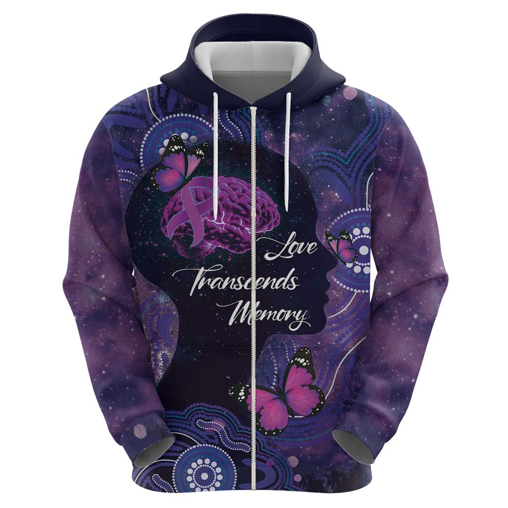 Alzheimer's and Brain Awareness Month Australia Hoodie Love Transcends Memory
