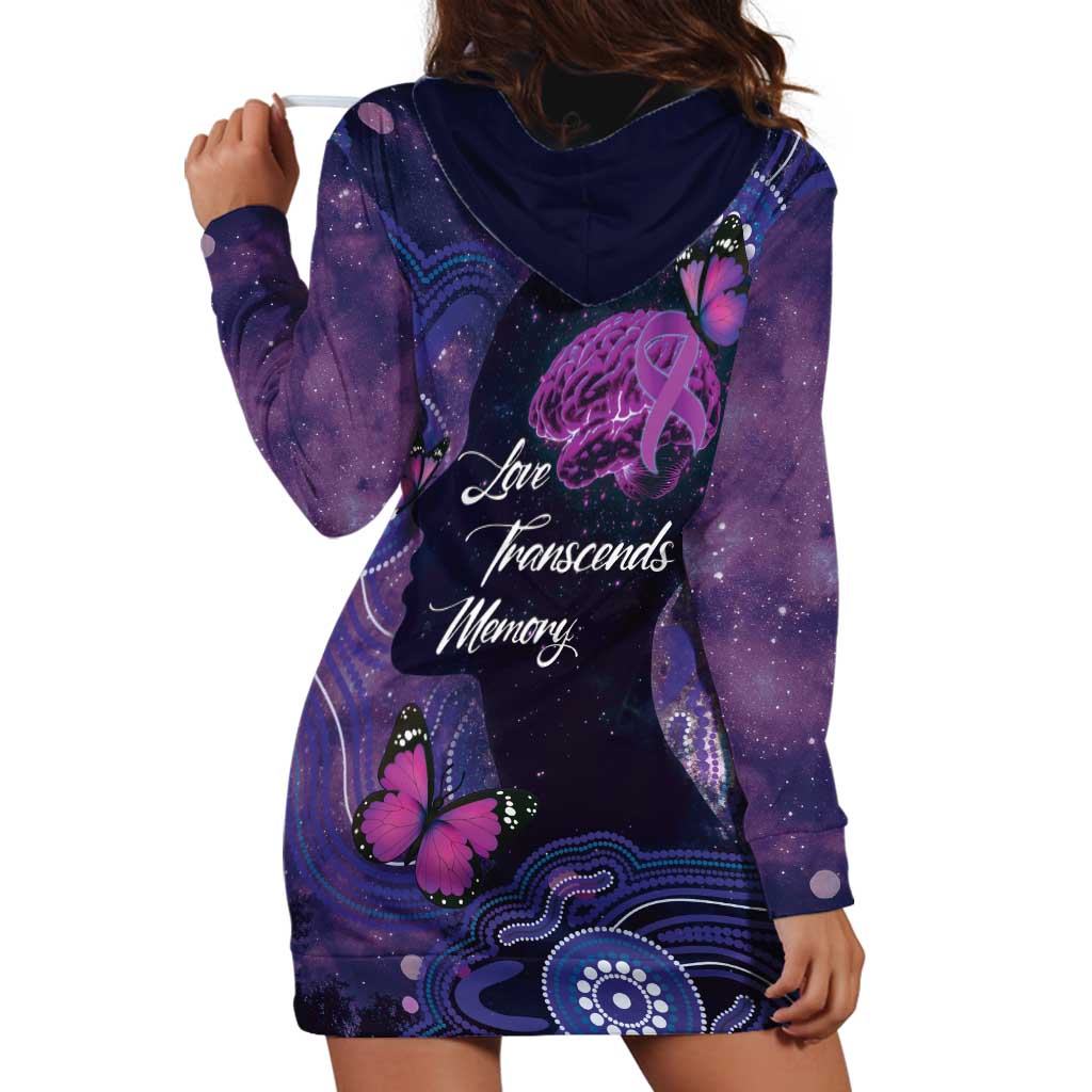 Alzheimer's and Brain Awareness Month Australia Hoodie Dress Love Transcends Memory