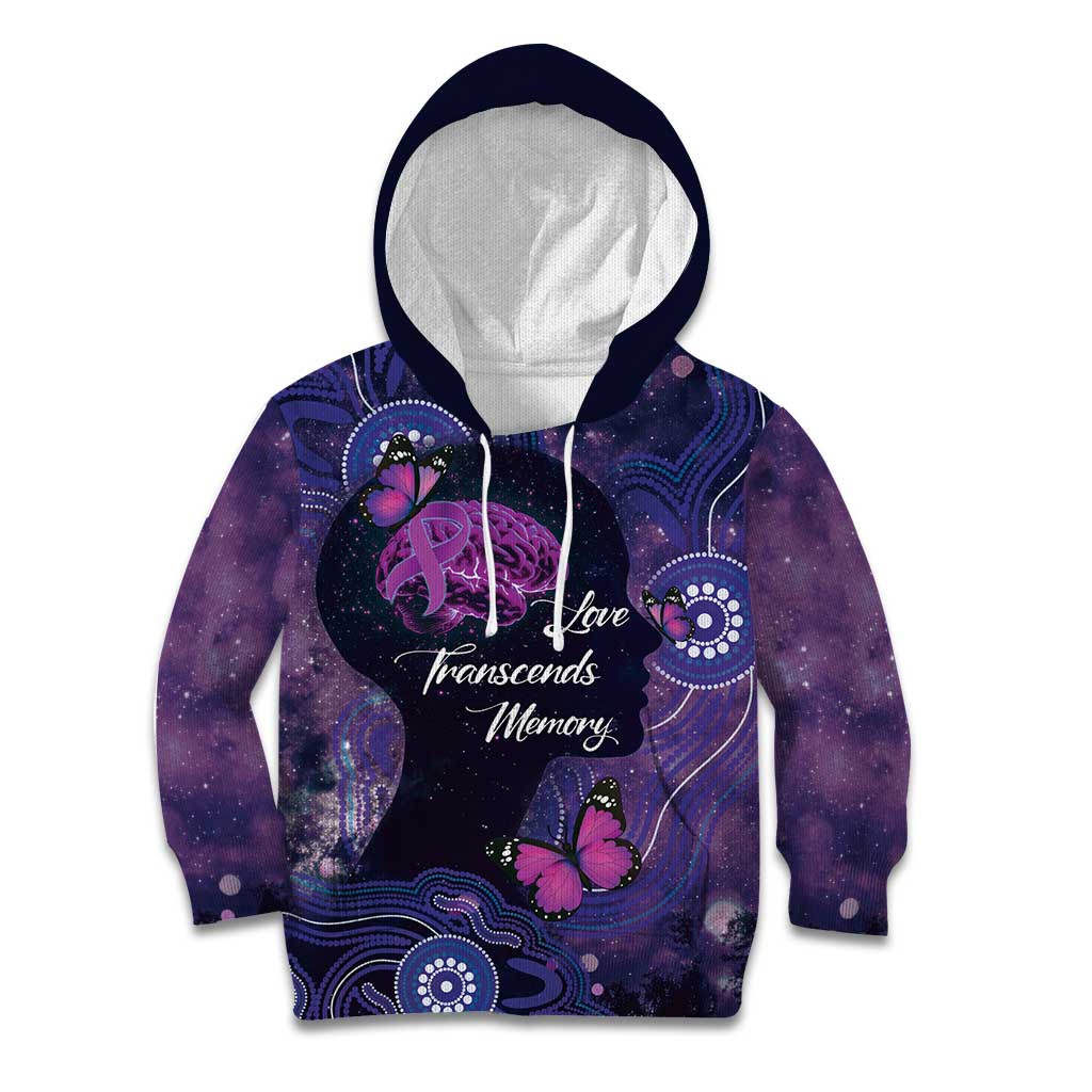 Alzheimer's and Brain Awareness Month Australia Kid Hoodie Love Transcends Memory
