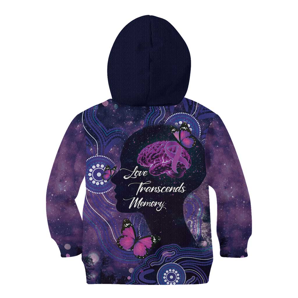 Alzheimer's and Brain Awareness Month Australia Kid Hoodie Love Transcends Memory