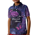 Alzheimer's and Brain Awareness Month Australia Kid Polo Shirt Love Transcends Memory