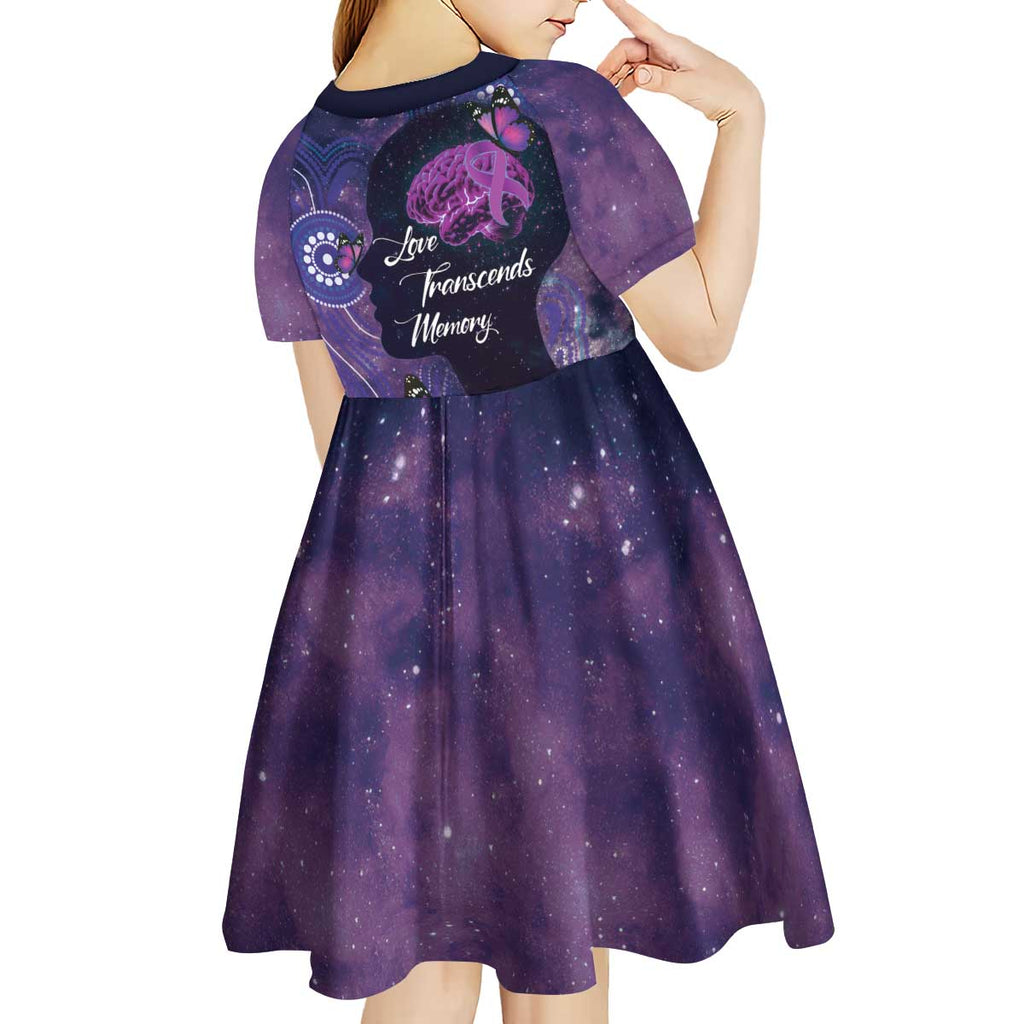 Alzheimer's and Brain Awareness Month Australia Kid Short Sleeve Dress Love Transcends Memory