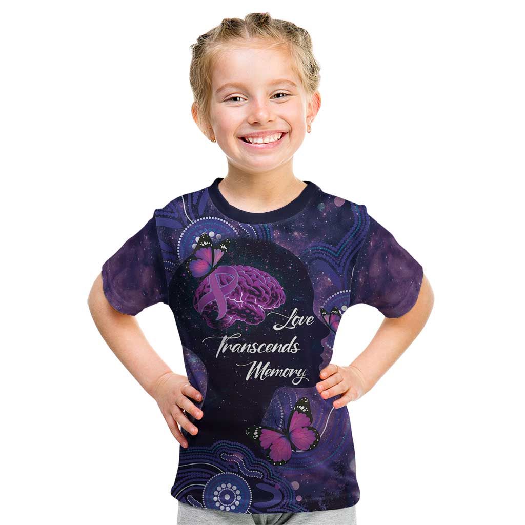 Alzheimer's and Brain Awareness Month Australia Kid T Shirt Love Transcends Memory