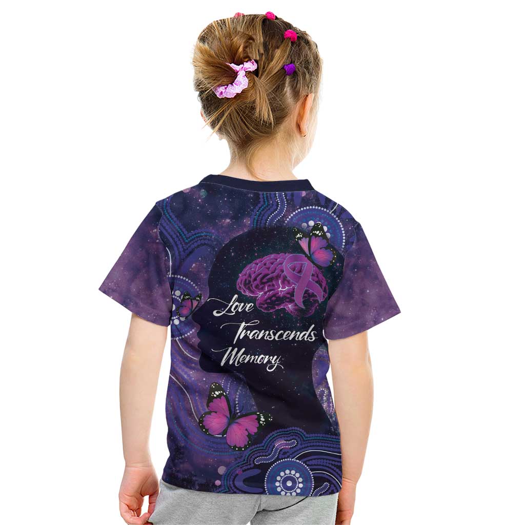 Alzheimer's and Brain Awareness Month Australia Kid T Shirt Love Transcends Memory