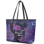 Alzheimer's and Brain Awareness Month Australia Leather Tote Bag Love Transcends Memory
