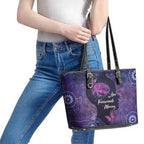 Alzheimer's and Brain Awareness Month Australia Leather Tote Bag Love Transcends Memory