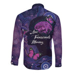 Alzheimer's and Brain Awareness Month Australia Long Sleeve Button Shirt Love Transcends Memory