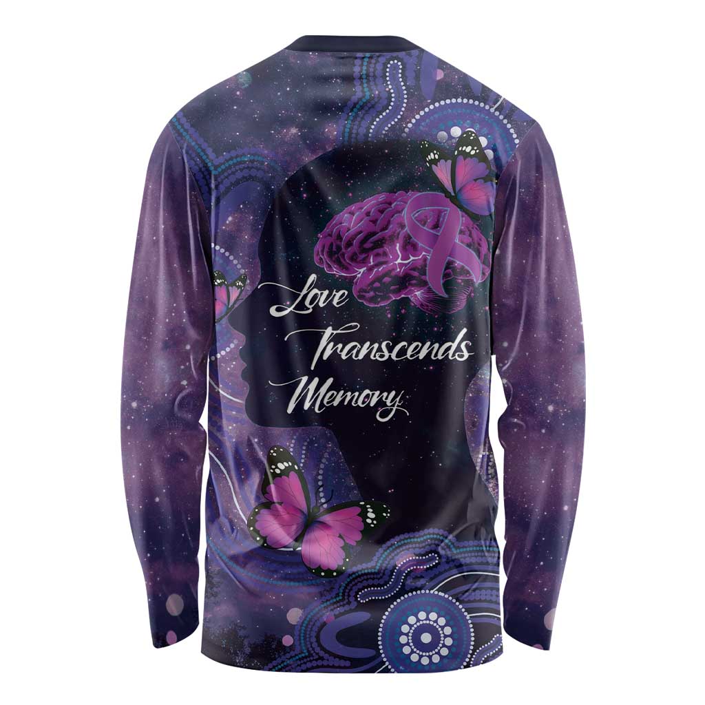 Alzheimer's and Brain Awareness Month Australia Long Sleeve Shirt Love Transcends Memory