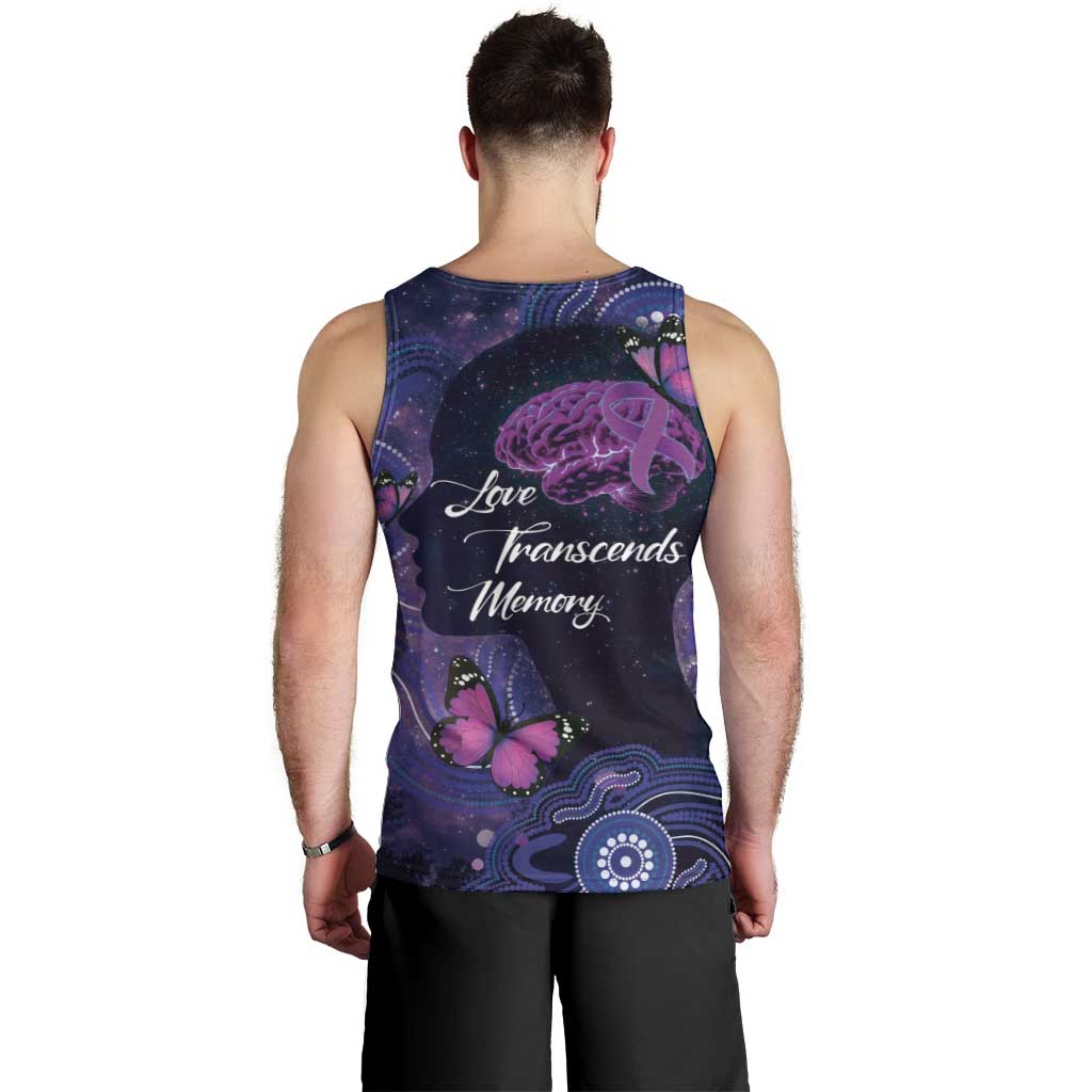 Alzheimer's and Brain Awareness Month Australia Men Tank Top Love Transcends Memory