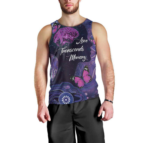 Alzheimer's and Brain Awareness Month Australia Men Tank Top Love Transcends Memory