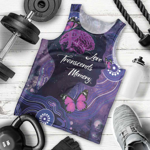 Alzheimer's and Brain Awareness Month Australia Men Tank Top Love Transcends Memory