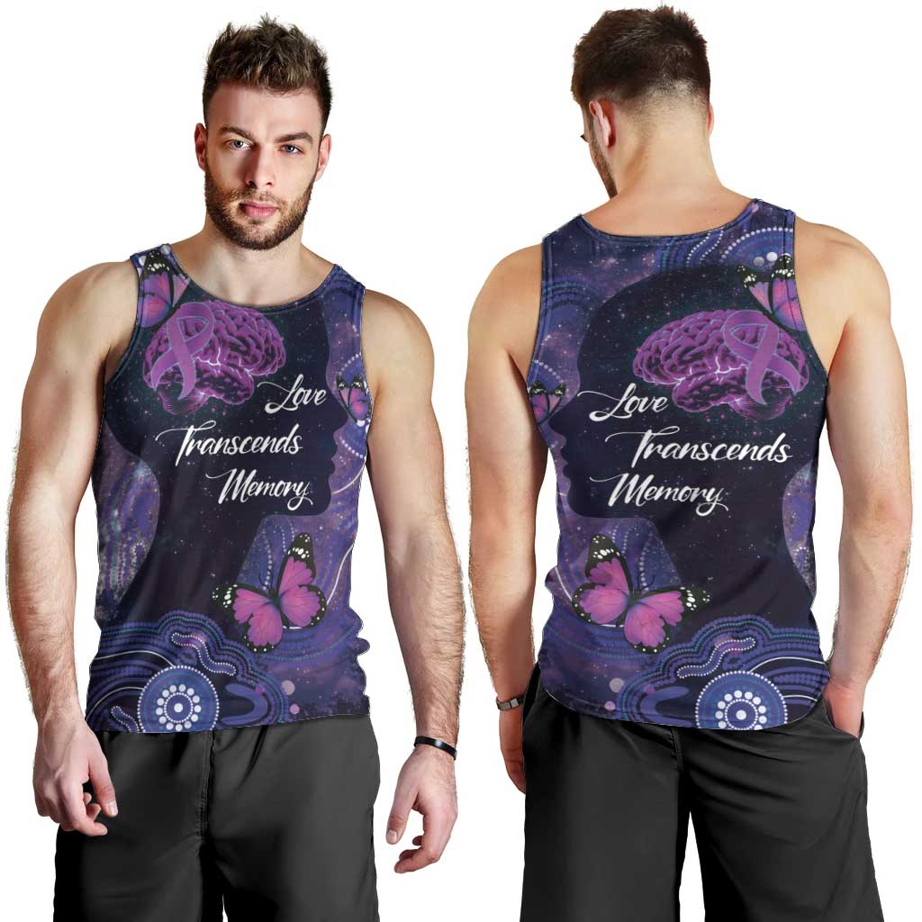 Alzheimer's and Brain Awareness Month Australia Men Tank Top Love Transcends Memory