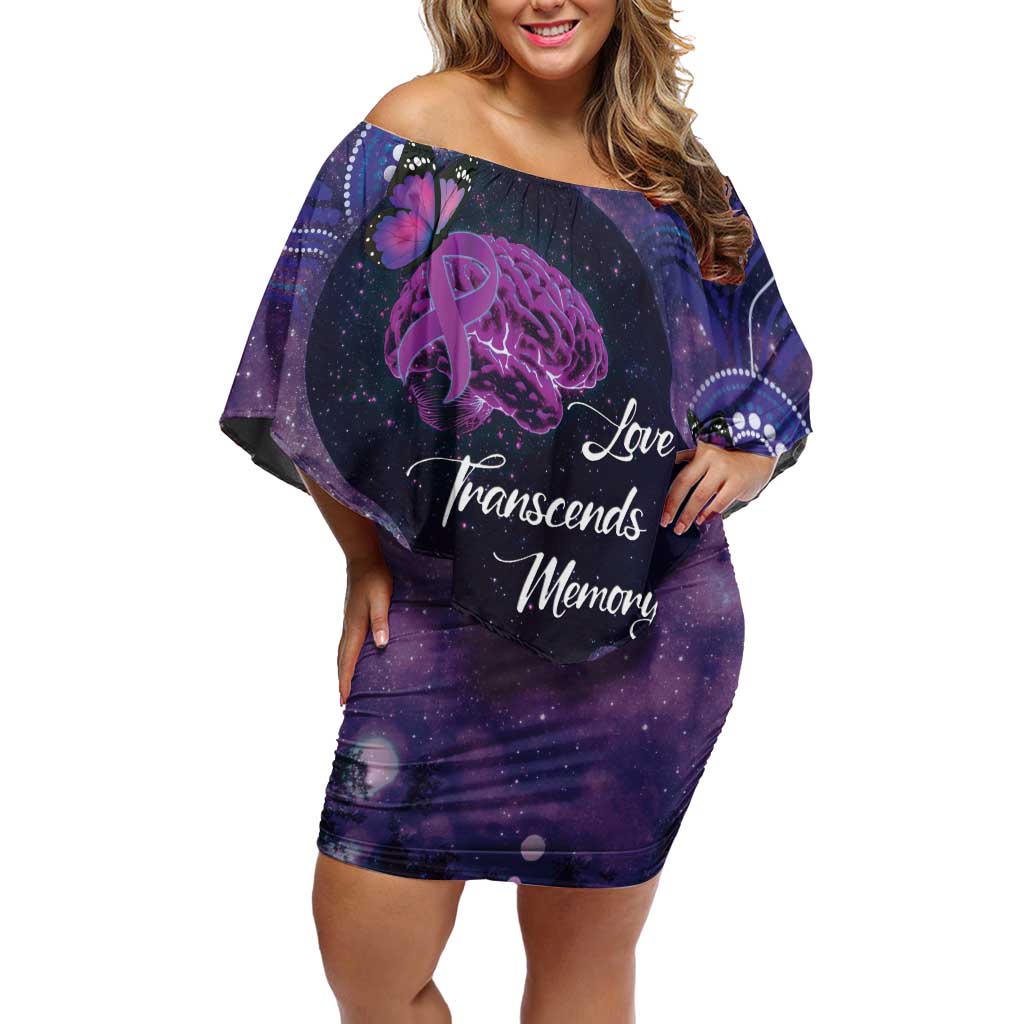 Alzheimer's and Brain Awareness Month Australia Off Shoulder Short Dress Love Transcends Memory
