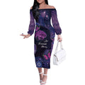 Alzheimer's and Brain Awareness Month Australia Off The Shoulder Long Sleeve Dress Love Transcends Memory